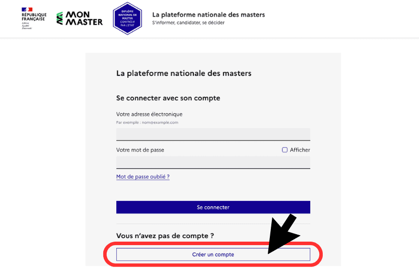 Etape 3 Inscription Mon Master